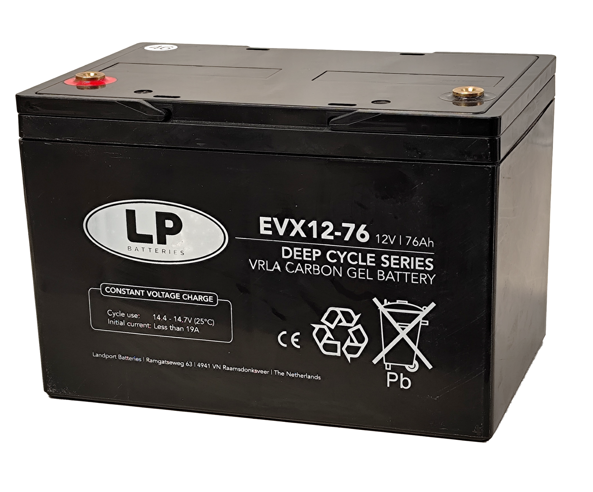 Syväpurkausakku GEL-GARBON/12V/76Ah/260x170x178/+-