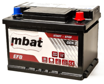 Käynnistysakku Start-Stop EFB/60Ah/600A/242x175x175/B3/-+