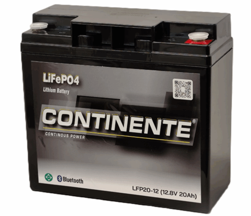 Litium(LiFeP04) akku/12V/20Ah/181x77x170/M5 Bluetooth( =LFP20-12)