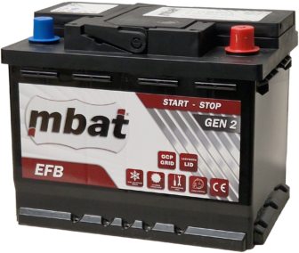 Käynnistysakku Start-Stop EFB/60Ah/640A/242x175x190/B3/-+