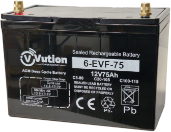 Syväpurkausakku AGM/12V/105Ah C20/307x169x212/+-