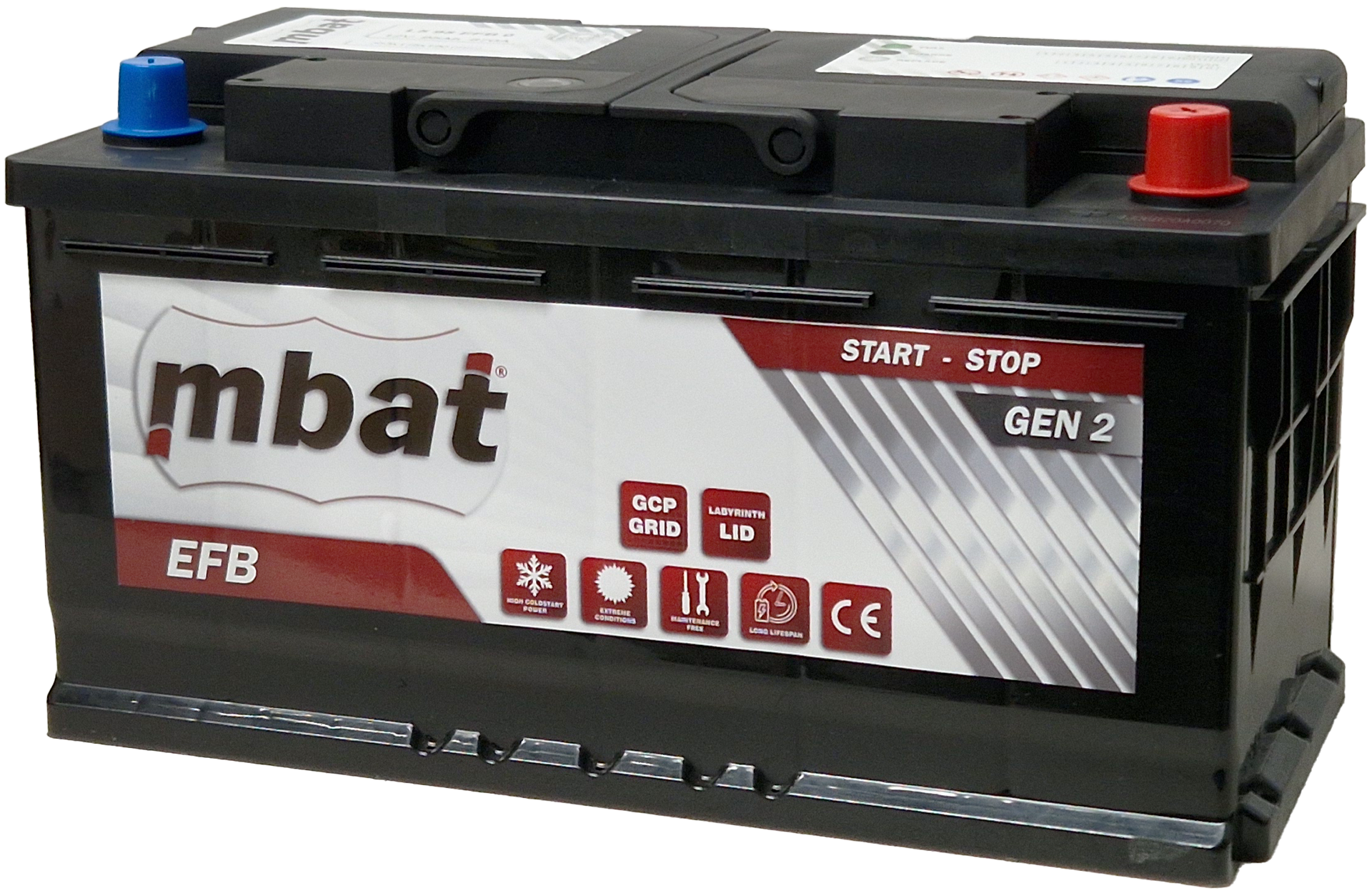 Käynnistysakku Start Stop EFB/95Ah/870A/353x175x190/B3/-+