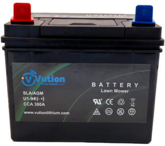 Ruohonleikkurin akku/24Ah/380A/195x128x178/+-