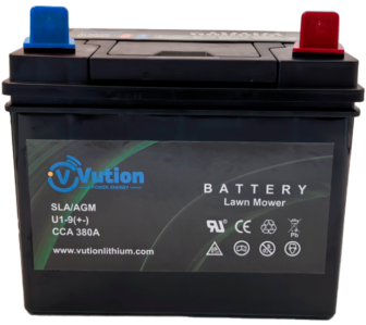 Ruohonleikkurin akku/24Ah/380A/195x128x178/-+