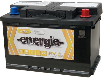 Energie 70Ah AGM käynnistysakku