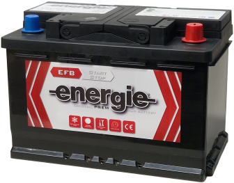 Energie 70Ah EFB käynnistysakku