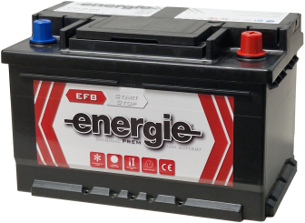 Energie 70Ah EFB käynnistysakku