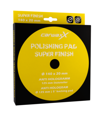 CarwaxX Polishing Pad Universal Yellow (140x20mm)
